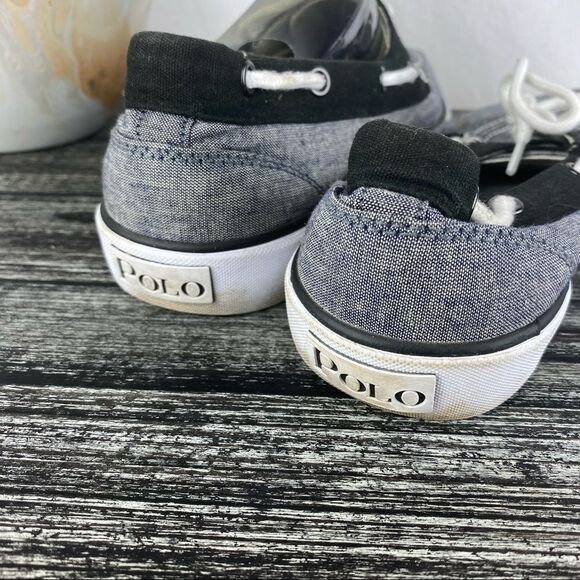 Ralph Lauren Polo Lander Men’s Blue & White TopSider Boat Shoes 8 main image 5